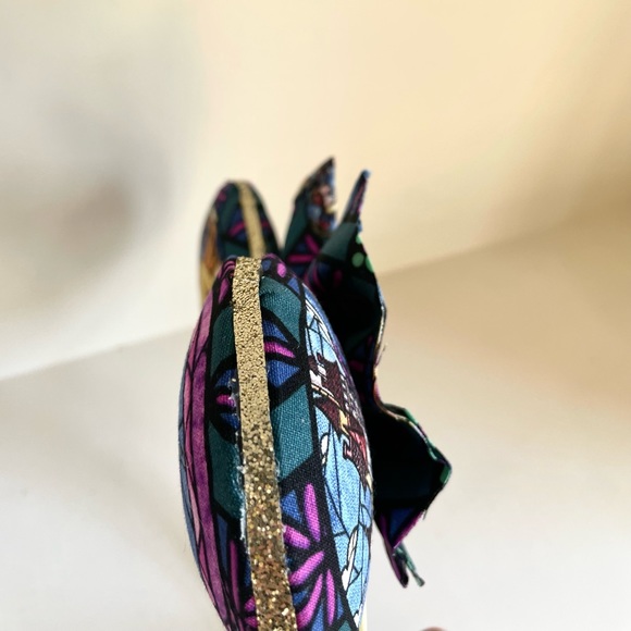 Beauty and the Beast Stained Glass Disney Mickey Mouse Ears - Picture 2 of 3